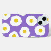 Sunny Egg Purple iPhone 15 Case Case-Mate iPhoneケース (裏面 (横))