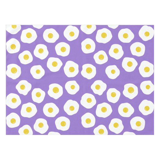 Sunny Egg Purple Tablecloth テーブルクロス (正面(横))