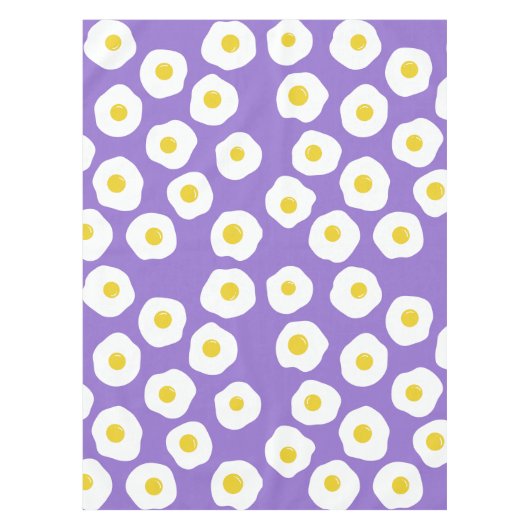 Sunny Egg Purple Tablecloth テーブルクロス (正面)