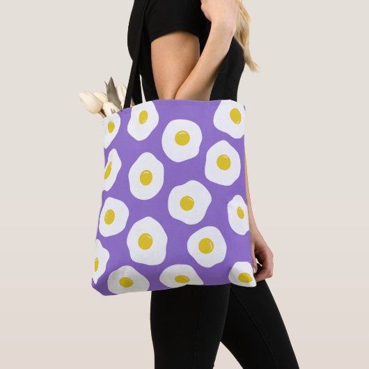 Sunny Egg Purple Tote Bag トートバッグ (クローズアップ)