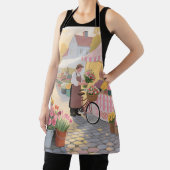 Sunny Flower Street Scene エプロン (インサイチュ)