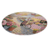 Sunny Flower Street Scene カッティングボード (角)
