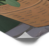 Sunny Flower Street Scene ポスター (角)