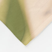 Sunny Lemon Olive Beachside Fresh フリースブランケット (角)