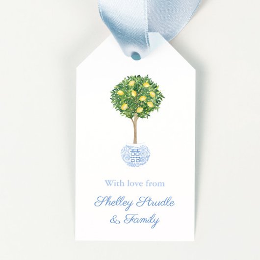 Sunny Lemon Tree Topiary Springからのギフト ギフトタグ