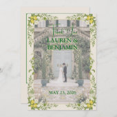 Sunny Lemon Wedding Thank You Card サンキューカード (正面/裏面)