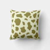 Sunny Meadow Cow Print Decorative Pillow クッション (裏面)