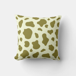Sunny Meadow Cow Print Decorative Pillow クッション