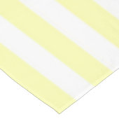 Sunny Nautical  Pastel Yellow Stripes Pattern  テーブルクロス (アングル)