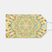 Sunny Pattern in Gentle Yellow ギフトタグ (正面(横))