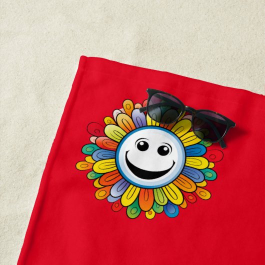 Sunny Ray Flower ビーチタオル (インサイチュ)