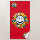 Sunny Ray Flower ビーチタオル (正面)