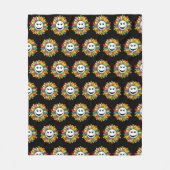 Sunny Ray Flower フリースブランケット (正面)