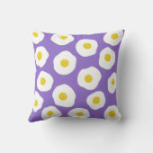 Sunny Side Purple Throw Pillow クッション (裏面)