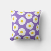 Sunny Side Purple Throw Pillow クッション (正面)