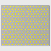 Sunny Splatter Polka Dot Pattern ラッピングペーパー (フラット)