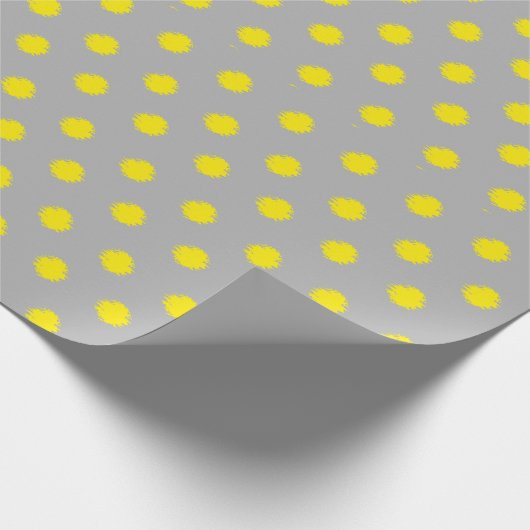 Sunny Splatter Polka Dot Pattern ラッピングペーパー (角)