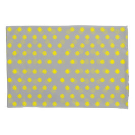Sunny Splatter Polka Dot Pattern 枕カバー