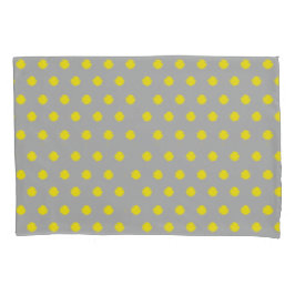 Sunny Splatter Polka Dot Pattern 枕カバー