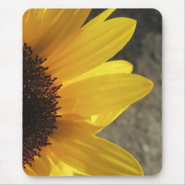 Sunny Sunflower Closeup Mouse Pad マウスパッド
