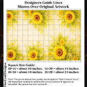 Sunny Sunflower Floral Border Design FE7 Decoupage 薄葉紙