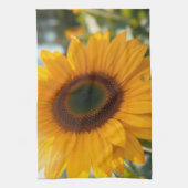 Sunny Sunflower Macro Spring Kitchen Towel キッチンタオル (縦)