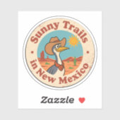 Sunny Trails_ ニューメキシコの砂漠のアート シール (シート)