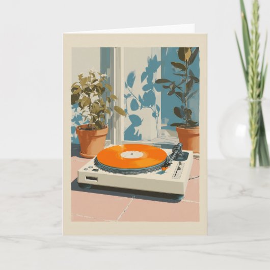 Sunny Turntable with Orange Vinyl カード (正面)