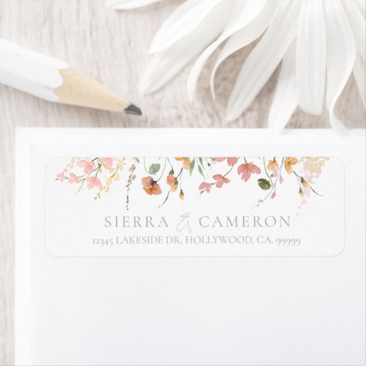 Sunny Wildflower結婚の縁どID1023 ラベル (インサイチュ)