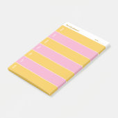 Sunny Yellow and Pink Custom Weekly Planner ポストイット (アングル)