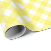 Sunny Yellow Gingham Pattern ラッピングペーパー (ロールコーナー)