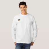Sunnybeachmanの長い袖のウミガメのTシャツ Tシャツ (正面フル)