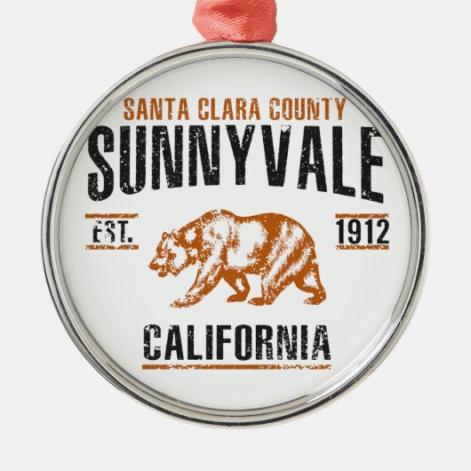 Sunnyvale メタルオーナメント (正面)