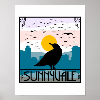 Sunnyvale Crow Poster ポスター