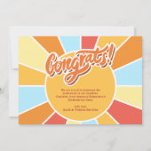 Sunray Kid Preschool写真卒業発表 招待状 (裏面)