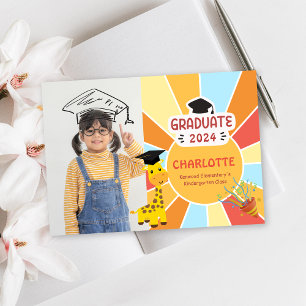Sunray Kid Preschool写真卒業発表 招待状