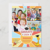 Sunray Kids小学校の卒業発表 招待状 (正面)