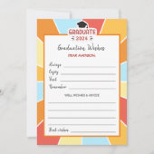 Sunray Kids Graduation Well Wishes記念カード 招待状 (正面)