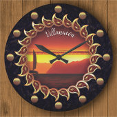 Sunrays Sunset 1124 ラージ壁時計