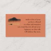 Sunrise22ビジネスはカードカスタマイズ 名刺 (裏面)