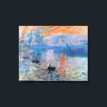Sunrise, 1872, Claude Monet Canvas Print キャンバスプリント<br><div class="desc">Sunrise,  1872,  Claude Monet Canvas Print on 1.5" Stretcher Frame</div>