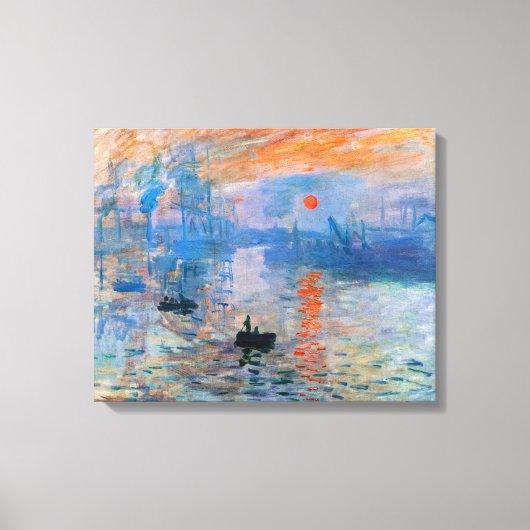 Sunrise, 1872, Claude Monet Canvas Print キャンバスプリント (正面)
