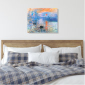Sunrise, 1872, Claude Monet Canvas Print キャンバスプリント (インサイチュ (寝室))