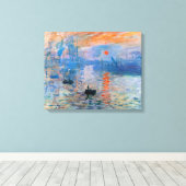 Sunrise, 1872, Claude Monet Canvas Print キャンバスプリント (インサイチュ (ウッドフロア))