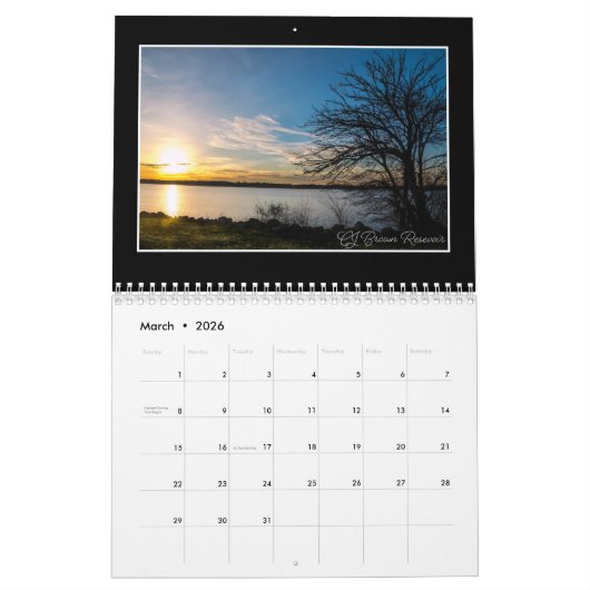 Sunrise 2020月次カレンダーby Tom Minutolo カレンダー (3月 2026)