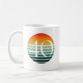 Sunrise 40 Birthday コーヒーマグカップ (左)