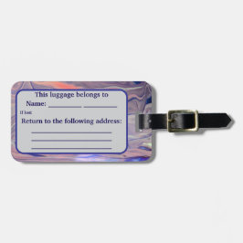 Sunrise Acrylic Pour Inspired ラゲッジタグ