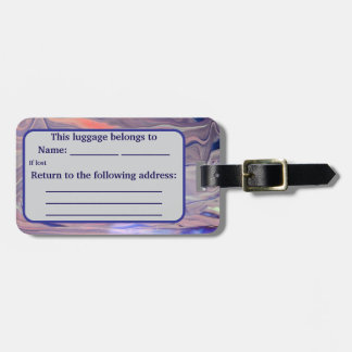 Sunrise Acrylic Pour Inspired ラゲッジタグ