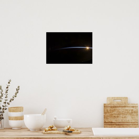 Sunrise as viewed in space ポスター (キッチン)