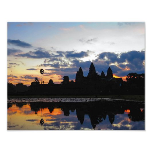 Sunrise at Angkor Wat，カンボジア – 写真プリント フォトプリント (正面)